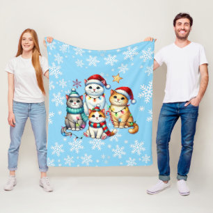 Gemütlicher Weihnachtskalat Fleecedecke