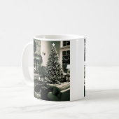 Gemütlicher Weihnachtskamin Kaffeetasse (Vorderseite Links)