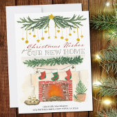 Gemütlicher Weihnachtskamin Neue Zuhause Holiday M Ankündigung