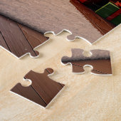 Gemütlicher Weihnachtskamin und Baum Puzzle (Seite)