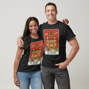 Gemütlicher Weihnachtskamin Zuhause und Komfort T-Shirt