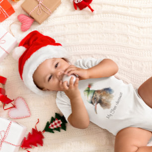 Gemütlicher Weihnachtskiwi, individuell Baby Strampler