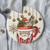 Gemütlicher Weihnachtsknopf Button (Beispiel)