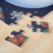 Gemütlicher Weihnachtsmann aus Schnee Puzzle (Seite)