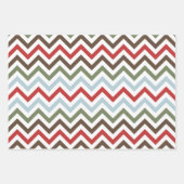 Gemütlicher Weihnachtsrot und grüner Urlaub Geschenkpapier Set (Vorderseite 3)