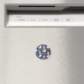 Gemütlicher Weihnachtsschneemann Magnet (In Situ (Geschirrspüler))