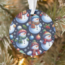 Gemütlicher Weihnachtsschneemann