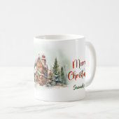 Gemütlicher Weihnachtswald mit Gnome Kaffeetasse (VorderseiteRechts)