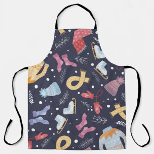 Gemütlicher Winter gegossen Nahtlos Vintag Schürze