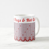 Gemütlicher Winter | Hugs & Hot Cocoa Kaffeetasse (VorderseiteRechts)