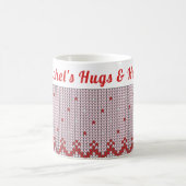 Gemütlicher Winter | Hugs & Hot Cocoa Kaffeetasse (Mittel)
