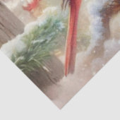 Gemütlicher Winter-Maus Kardinal Winterwald Dekoup Seidenpapier (Ausschnitt)