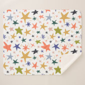 Gemütlicher Winter mit lebhaftem, farbenfrohem Ste Sherpadecke (Vorderseite (Horizontal))
