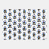 Gemütlicher Winter, Niedliche Eule Geschenkpapier Set (Vorderseite 2)