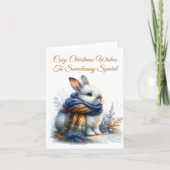 Gemütlicher Winter wünscht sich ein sonniges Speci Karte (Vorderseite)