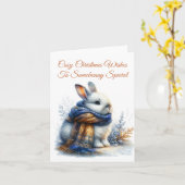 Gemütlicher Winter wünscht sich ein sonniges Speci Karte (Gelbe Blume)