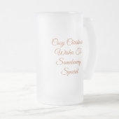 Gemütlicher Winter wünscht sich ein sonniges Speci Mattglas Bierglas (VorderseiteRechts)