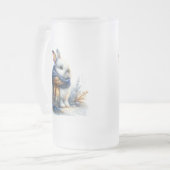 Gemütlicher Winter wünscht sich ein sonniges Speci Mattglas Bierglas (Vorderseite Links)