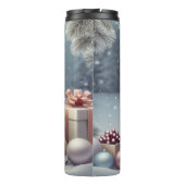 Gemütlicher Winterbär Thermosbecher (Rückseite)