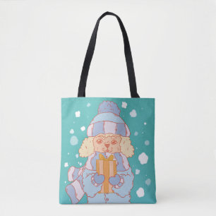 Gemütlicher Winterhund Tasche