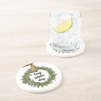 Gemütlicher Wintertag Getränkeuntersetzer