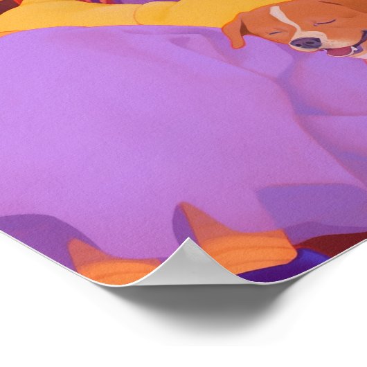 Gemütlicher Wintervormittag Poster (Ecke)