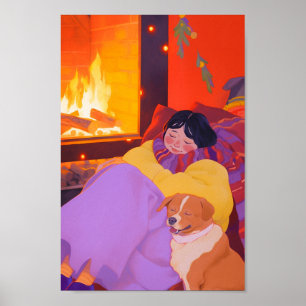 Gemütlicher Wintervormittag Poster