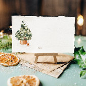 Gemütlicher Winterweihnachtsfest Platzkarte