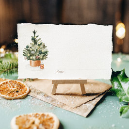 Gemütlicher Winterweihnachtsfest Platzkarte