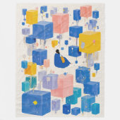 Gemütlicher, wunderlicher Träumer schwebender Wass Fleecedecke (Vorderseite)