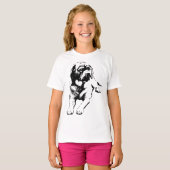 Gemütlicher Zunge-Lick-Moment T-Shirt (Vorne ganz)