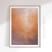 Gemütliches abstraktes Gemälde Poster