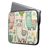 Gemütliches Alpaca Laptop 💼 Laptopschutzhülle (Vorderseite Links)