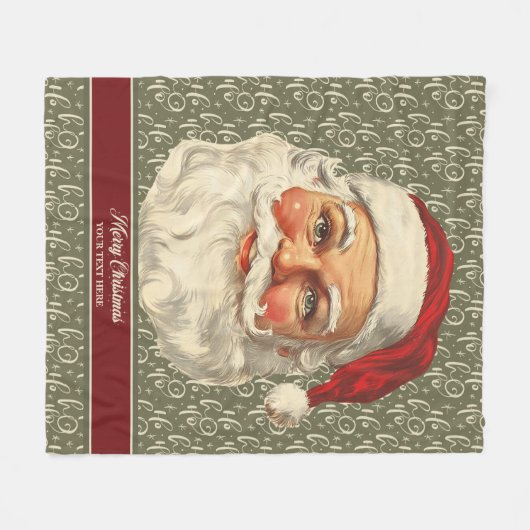 Gemütliches Alt Weihnachtsmann Schuhe für die Fami Fleecedecke (Vorderseite (Horizontal))