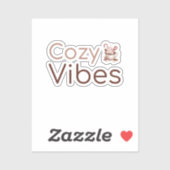 Gemütliches Ambiente, warmes Urlaubsdesign Aufkleber (Blatt)