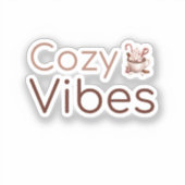 Gemütliches Ambiente, warmes Urlaubsdesign Aufkleber (Vorderseite)