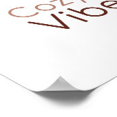 Gemütliches Ambiente, warmes Urlaubsdesign Poster (Ecke)