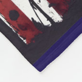 Gemütliches amerikanisches Flaggenblau - weiche Se Fleecedecke (Ecke)