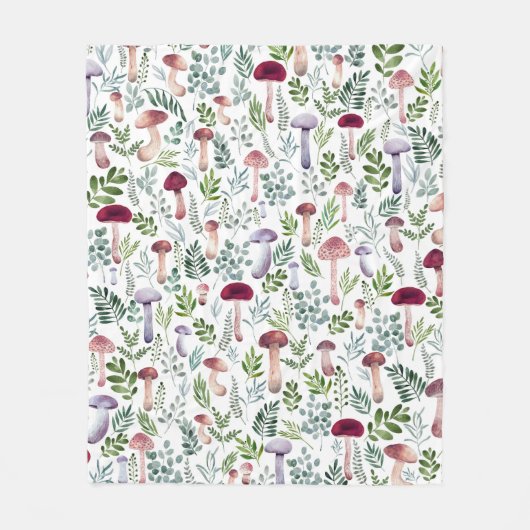 Gemütliches Aquarellmuster Fleecedecke (Vorderseite)