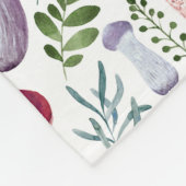 Gemütliches Aquarellmuster  Fleecedecke (Ecke)