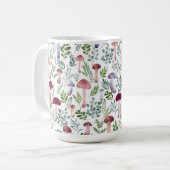 Gemütliches Aquarellmuster Kaffeetasse (Vorderseite Links)