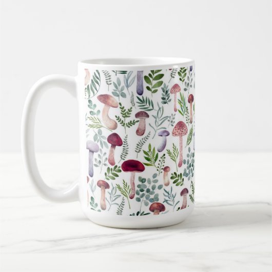 Gemütliches Aquarellmuster Kaffeetasse (Links)