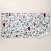 Gemütliches Aquarellmuster Strandtuch (Vorderseite)