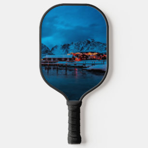 Gemütliches arktisches Zwielicht Nordic Village Pi Pickleball Schläger