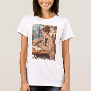Gemütliches Ästhetik Schreibe Dein Eigenes Geschic T-Shirt