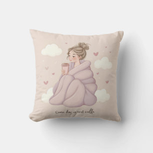 Gemütliches Ästhetisches Mädchen-Wurfkissen Kissen