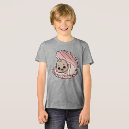 Gemütliches Baby-Siegel in rosa Muschel Tri-Blend Shirt