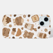 Gemütliches Bären-Café Case-Mate iPhone Hülle (Rückseite (Horizontal))