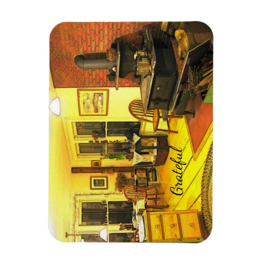 Gemütliches Bauernhaus Dankbarkeit Magnet (Vertikal)