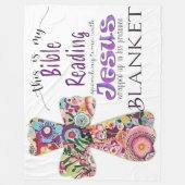 Gemütliches Bibellesen Fleecedecke (Vorderseite)